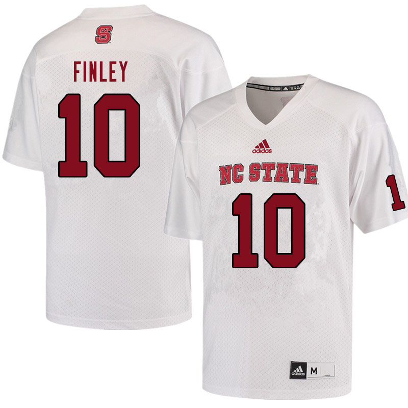 Men #10 Ben Finley NC State Wolfpack College Football Jerseys Sale-White